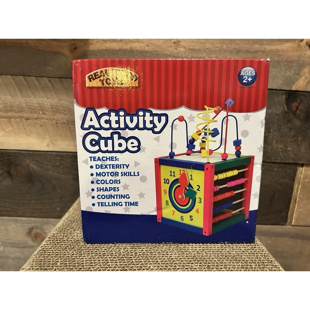 Homeware 1259 5-in-1 Wood‎ Activity Cube NEW